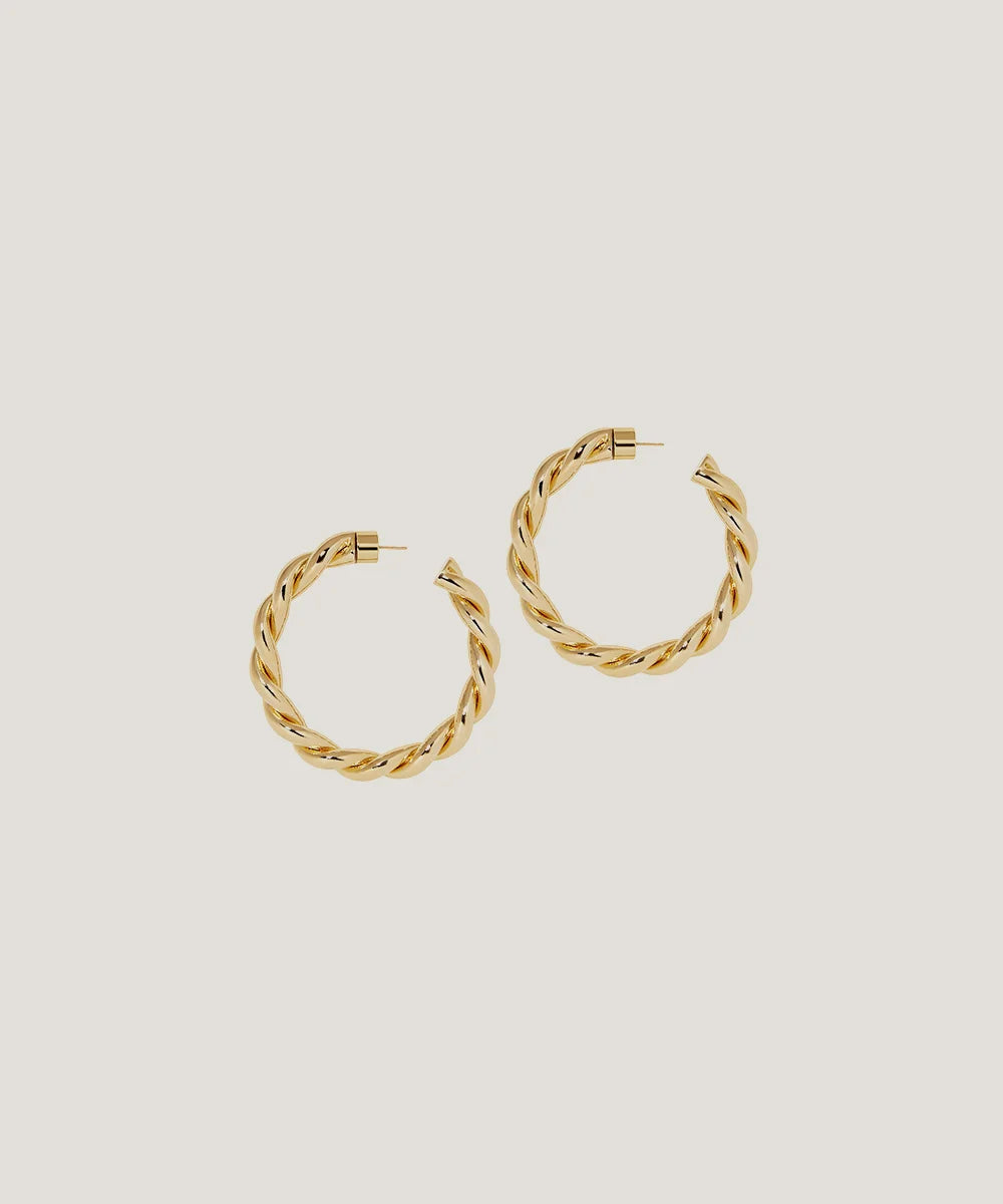 Gold Plated Huggie Earrings