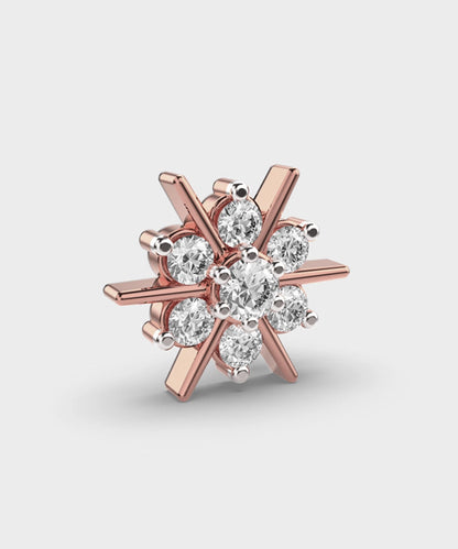 Diamonds And Gold Nosepin