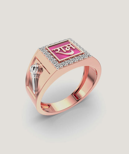 Men's Stone With Diamond Ring