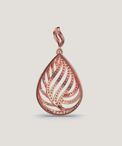 Gold Andrea Overlap Pendant For Women