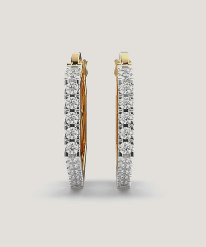 Sterling Huggie Earring
