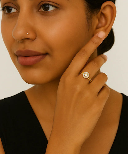 Pleasing Oval Diamond Ring