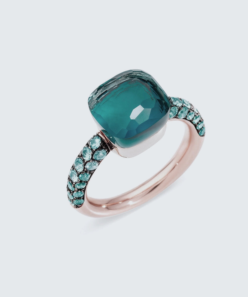 Rose Gold Multistone Ring