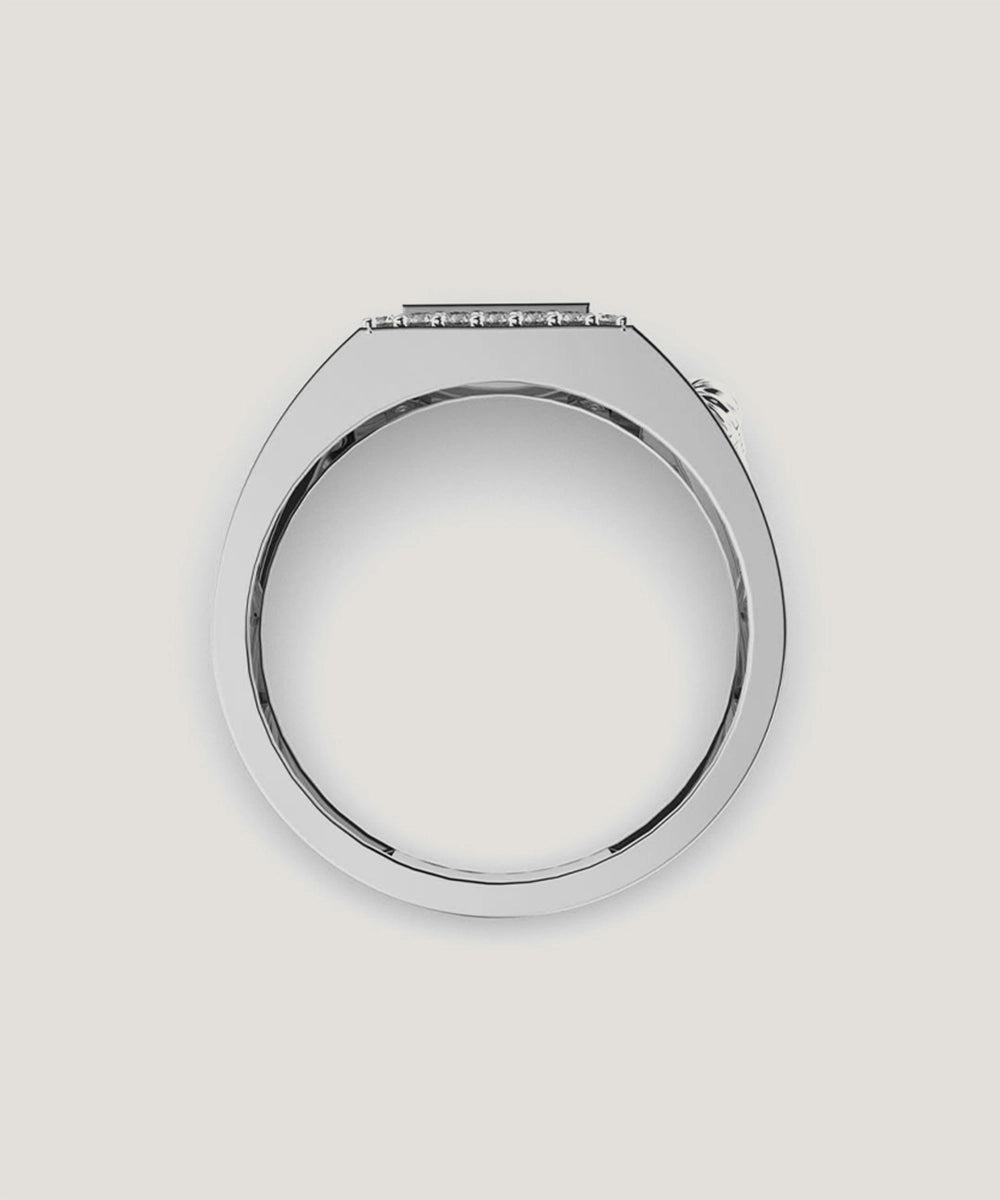 Men's Stone With Diamond Ring