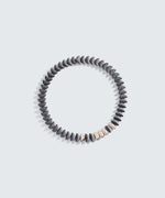 Gold Necklace With Black Stone Pendant