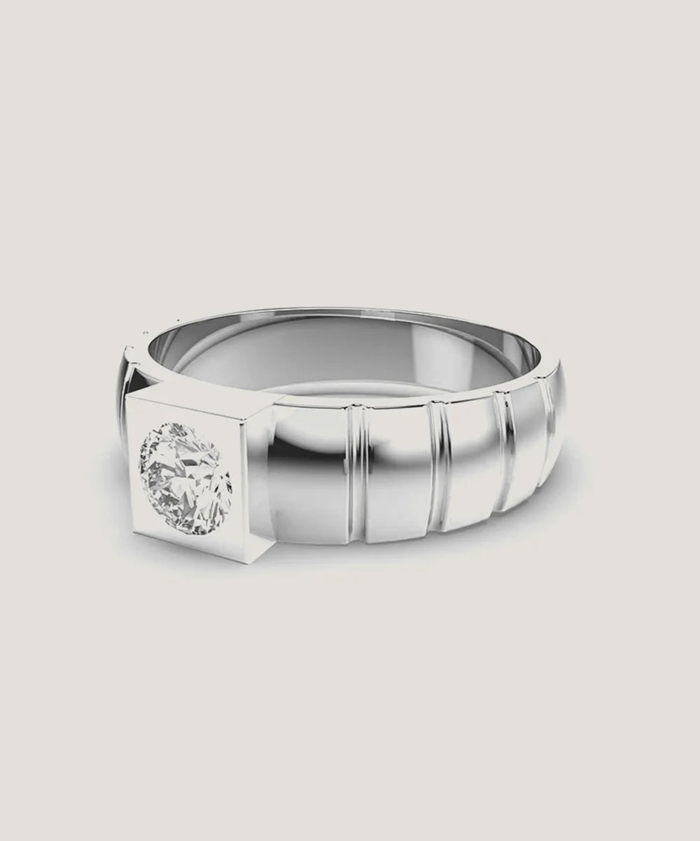 Men's Casual Silver Rings