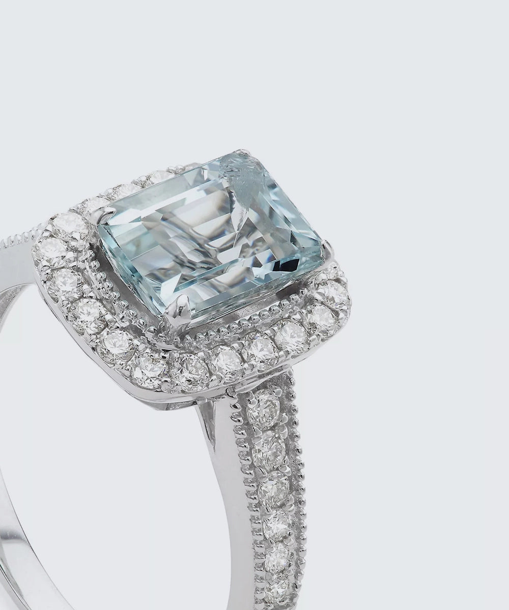 Cushion Cut Rose Gold Ring