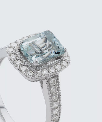 Cushion Cut Rose Gold Ring