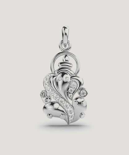 Pendant & Chain In Sterling Silver