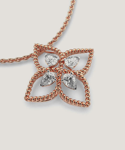 Flower Diamond Necklace
