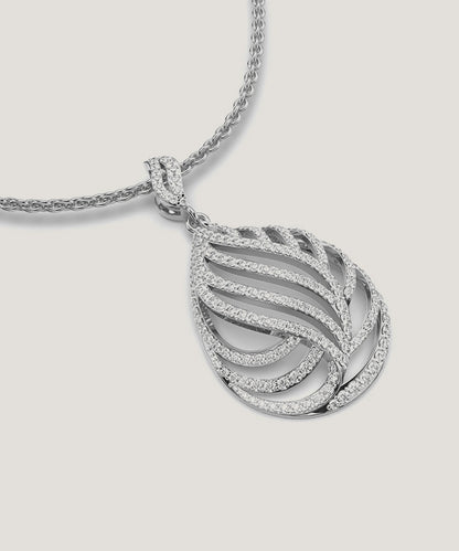 Gold Andrea Overlap Pendant For Women
