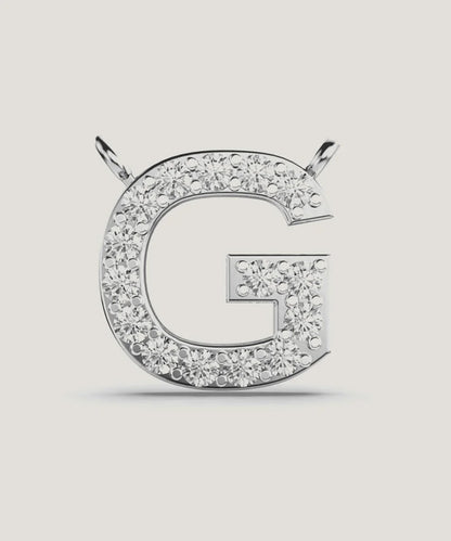 Diamonds Alphabet Letters Pendant