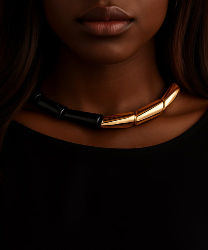 Necklace With Black Onyx Pendant