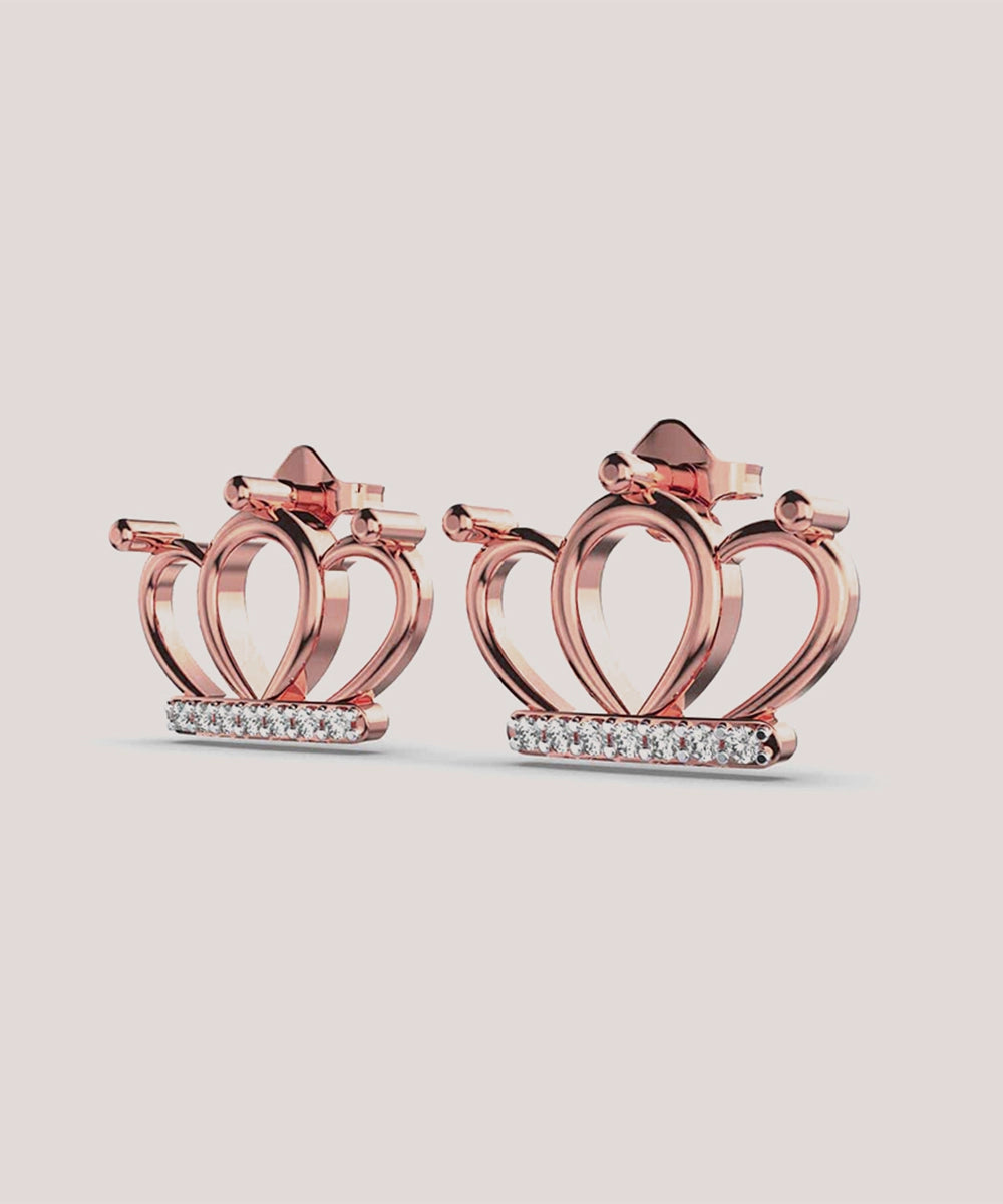 Rounded Crown Earrings