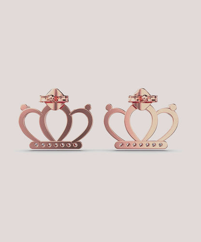 Rounded Crown Earrings