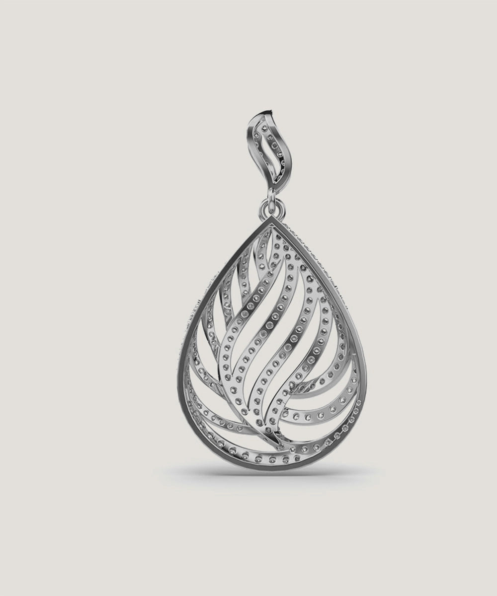 Gold Andrea Overlap Pendant For Women