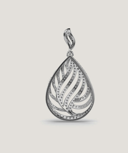 Gold Andrea Overlap Pendant For Women