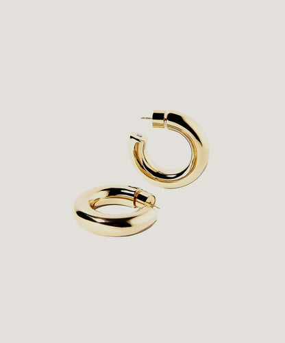 Gold Plated Circular Hoop Earrings