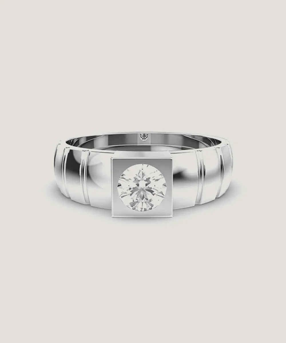 Men's Casual Silver Rings