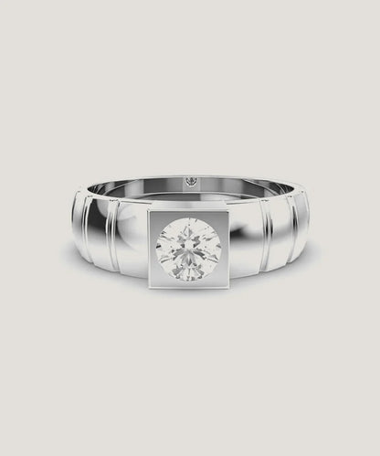 Men's Casual Silver Rings