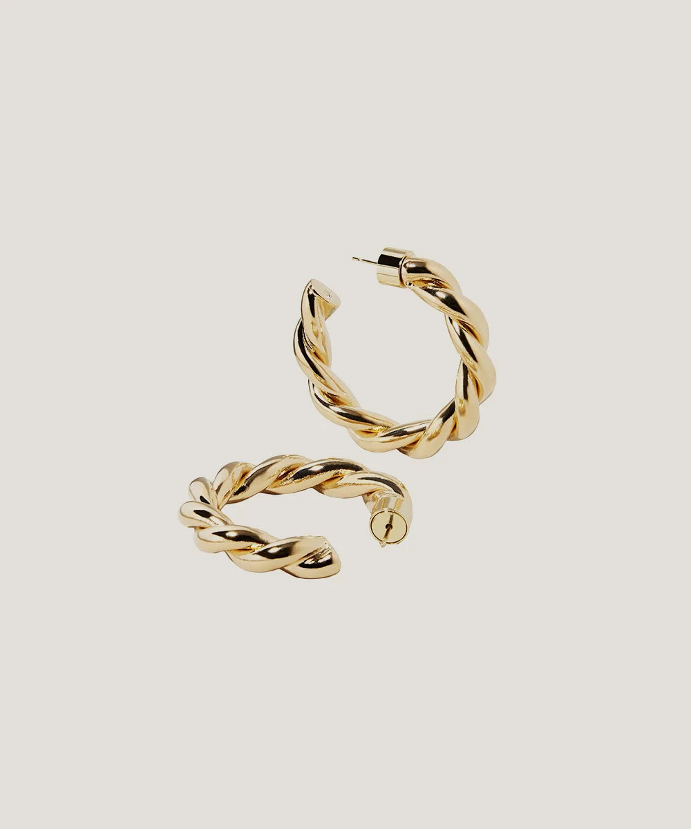 Gold Plated Huggie Earrings