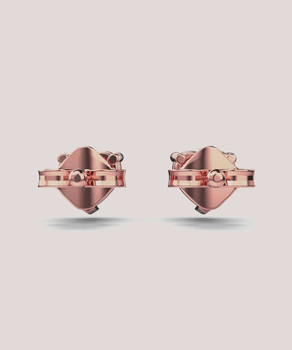Heart Shape Solitaire Earring