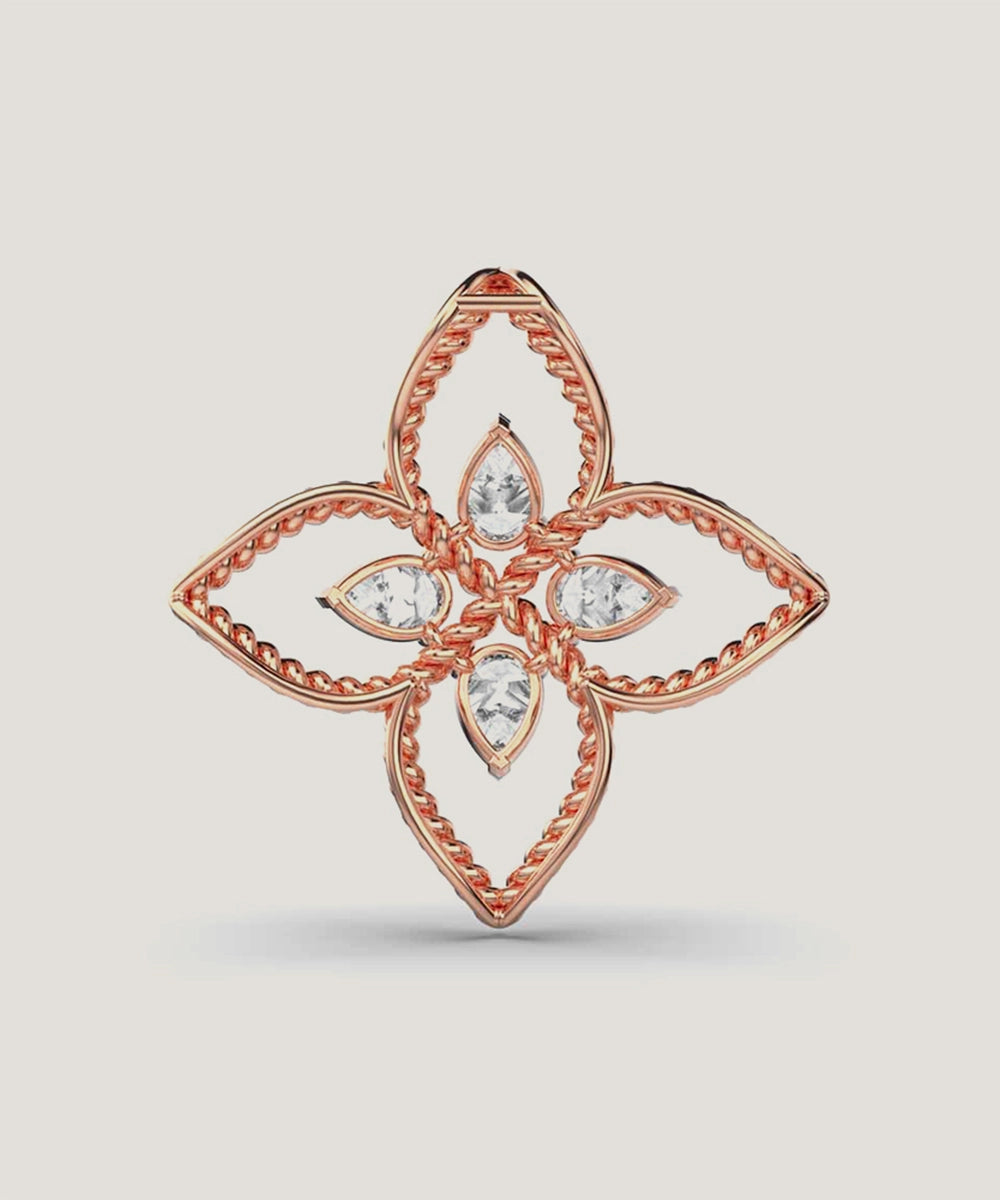 Flower Diamond Necklace