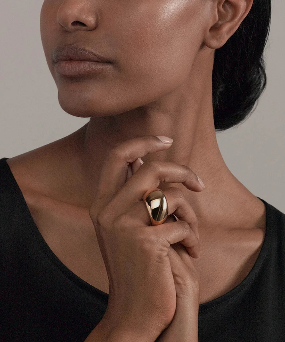 Solid 18k Gold Ring For Women