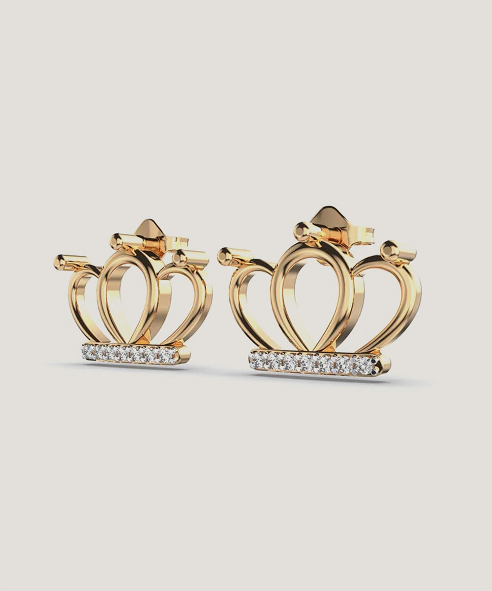 Rounded Crown Earrings