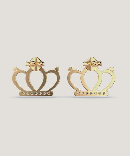 Rounded Crown Earrings