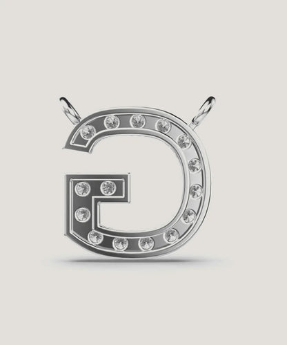 Diamonds Alphabet Letters Pendant