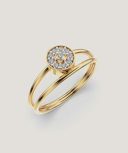 Pleasing Oval Diamond Ring