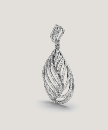 Gold Andrea Overlap Pendant For Women