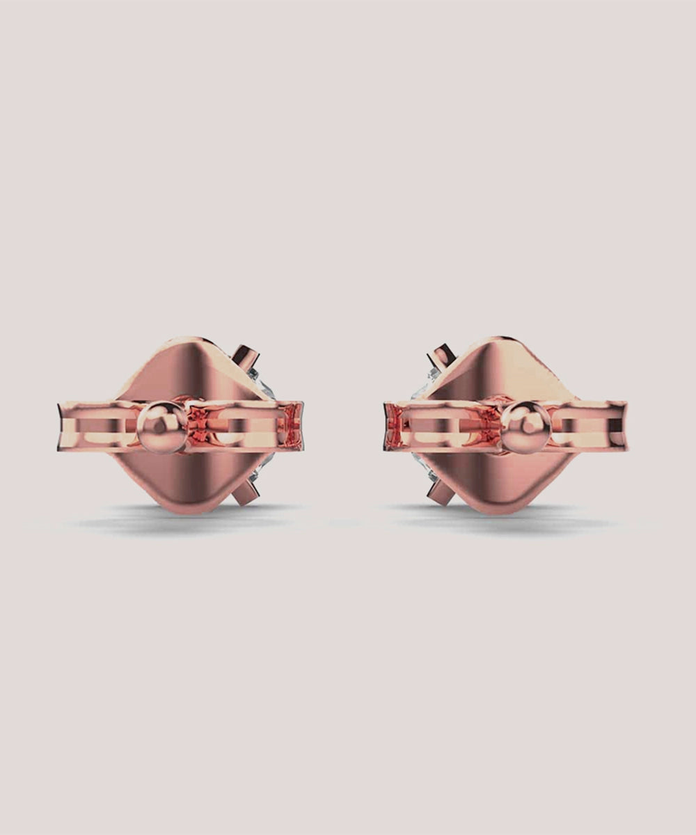Single Stone Stud Earrings