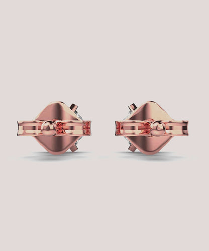 Single Stone Stud Earrings