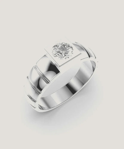 Men's Casual Silver Rings