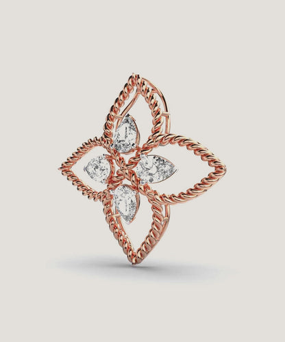 Flower Diamond Necklace