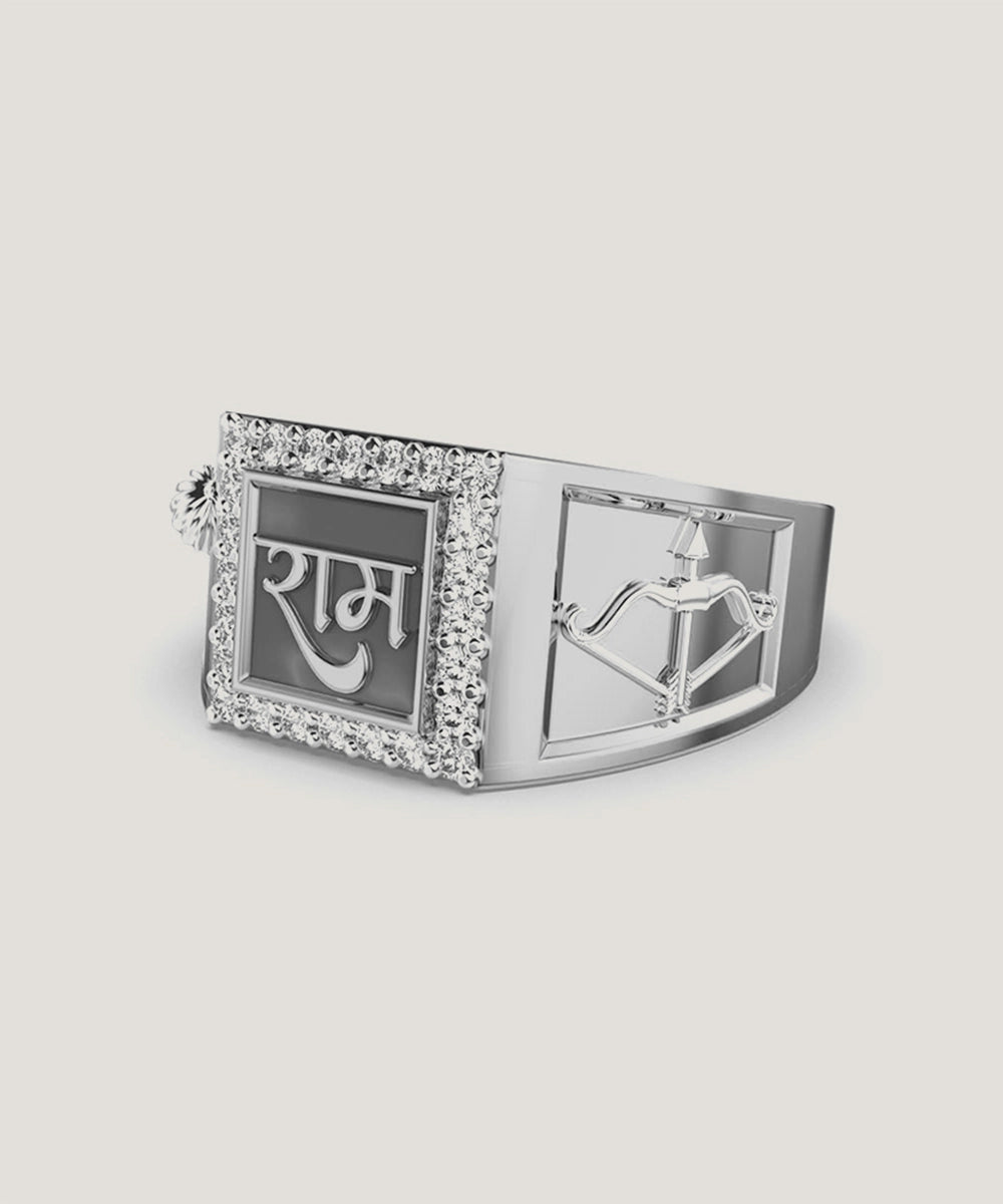 Men's Stone With Diamond Ring