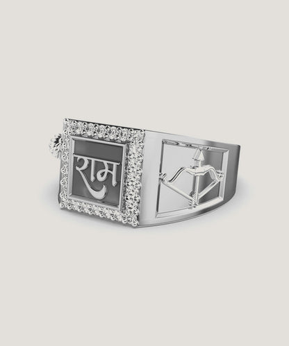 Men's Stone With Diamond Ring