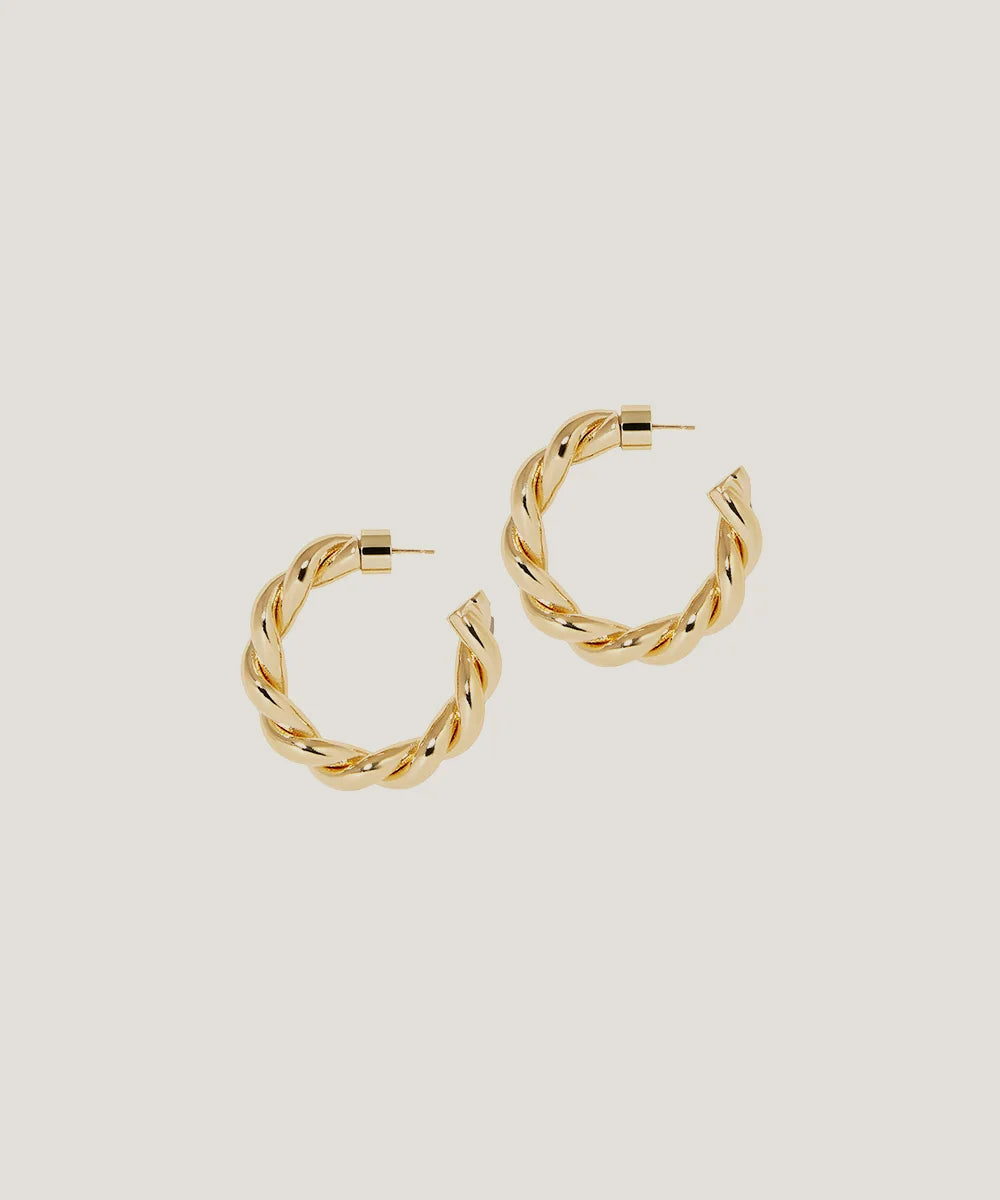 Gold Plated Huggie Earrings