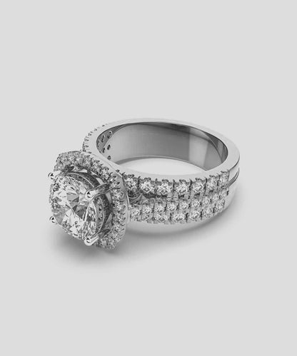 Halo Style Ring