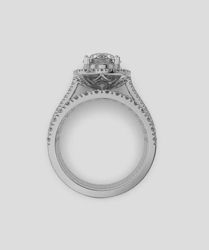 Halo Style Ring
