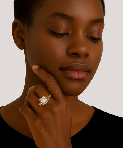 Halo Style Ring