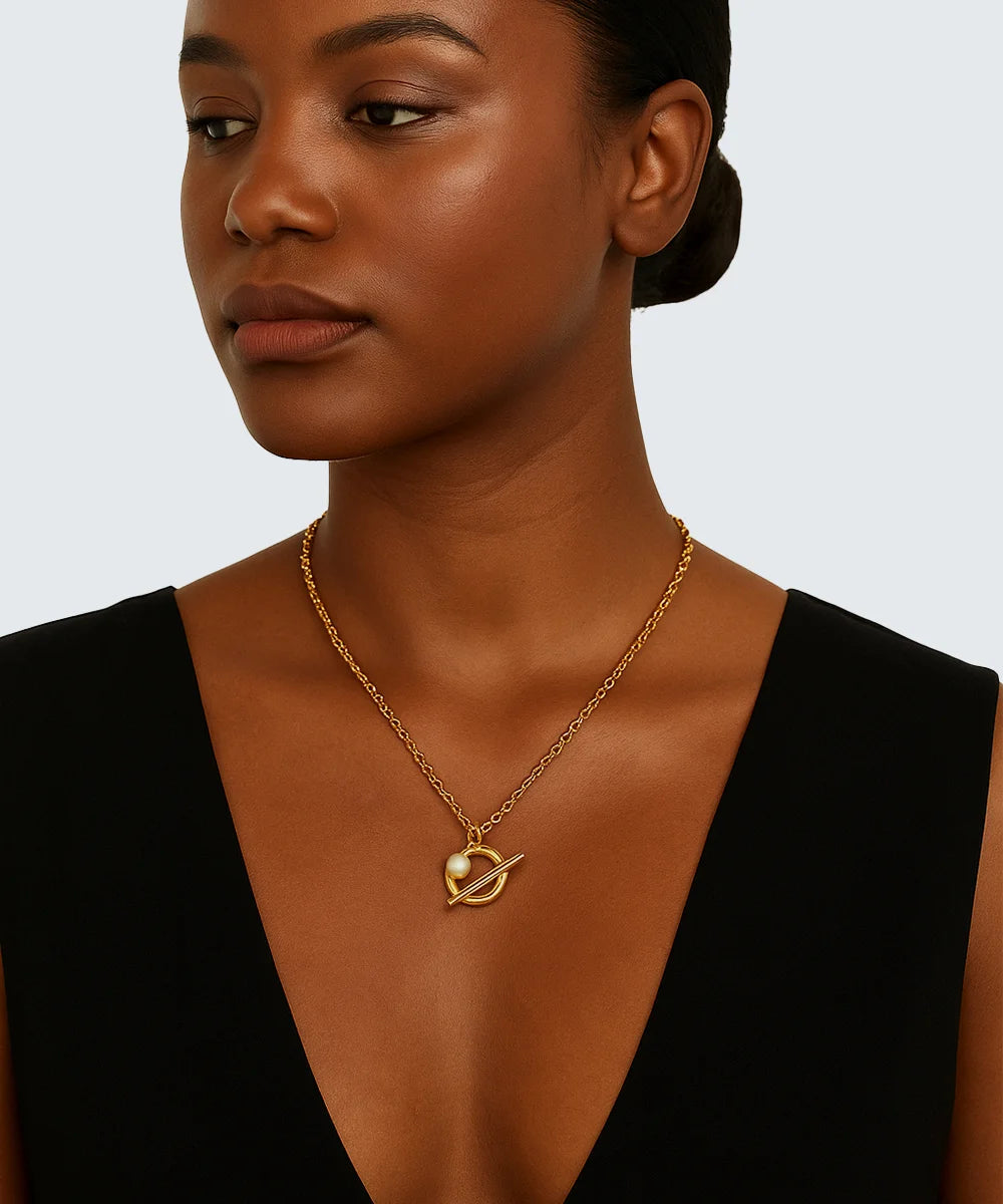 Pearl Pendant Link Chain