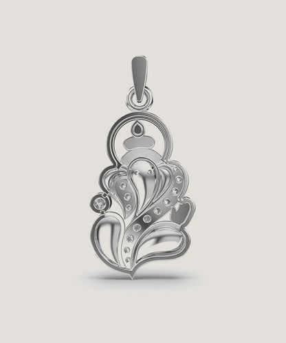 Pendant & Chain In Sterling Silver