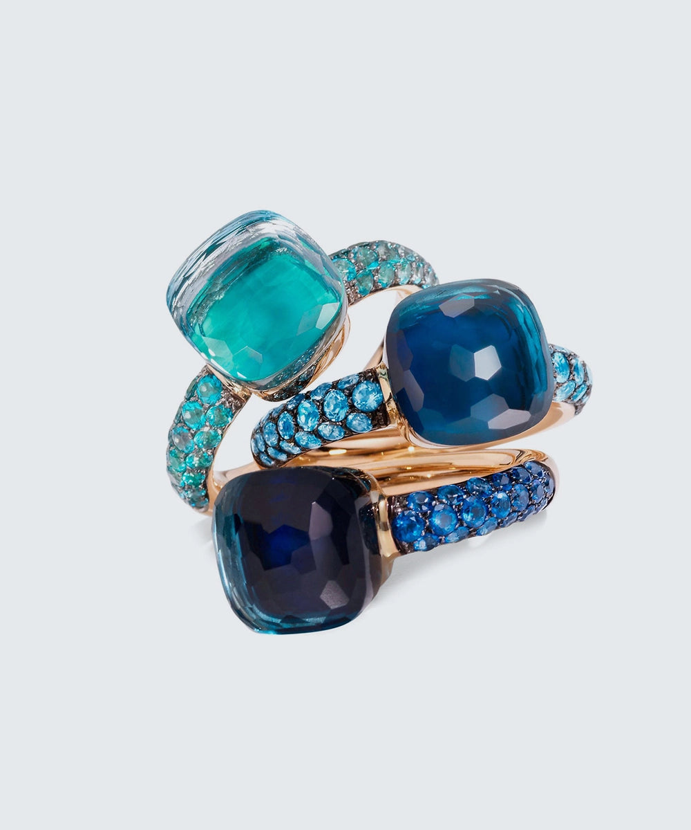 Rose Gold Multistone Ring