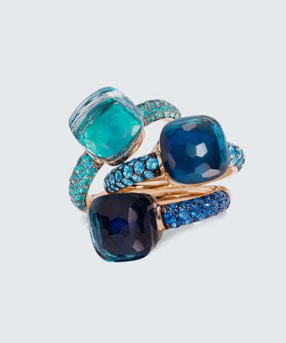 Rose Gold Multistone Ring