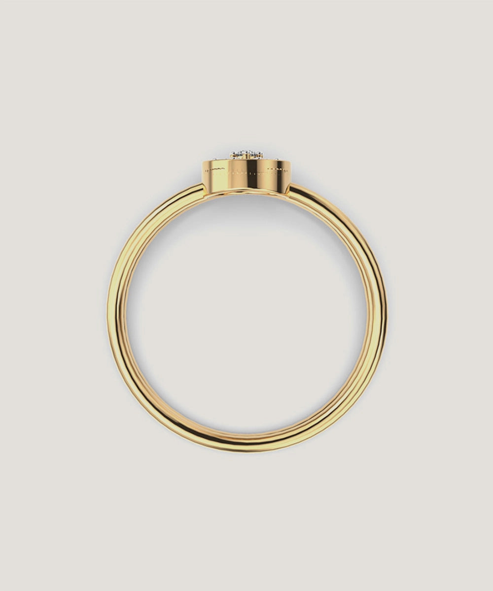 Pleasing Oval Diamond Ring