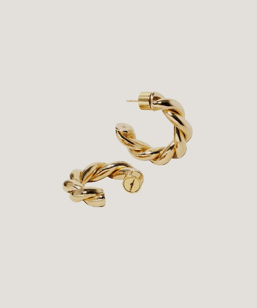 Gold Plated Huggie Earrings