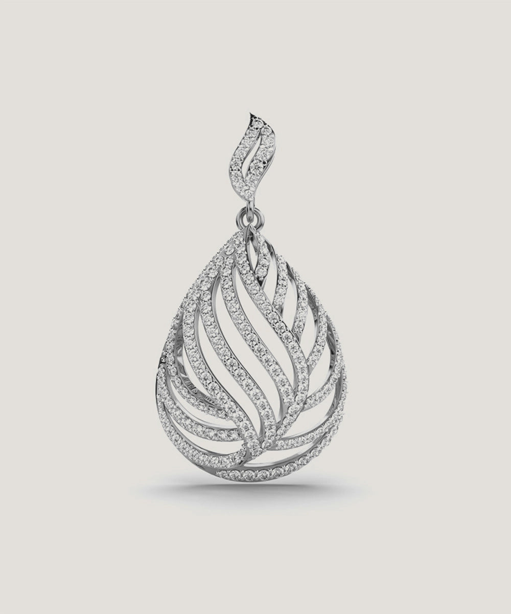 Gold Andrea Overlap Pendant For Women